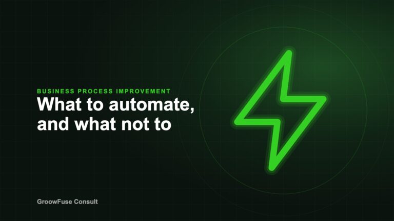 Lightning bolt illustration for an article on which processes to automate